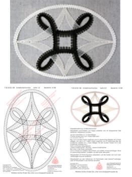 158 Klöppelbrief „Schleifchenrhombe“