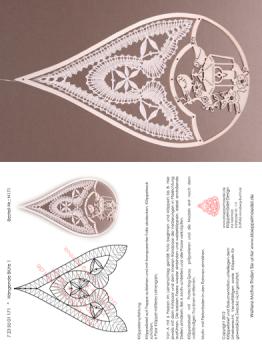 171 Klöppelbrief Hängende Blüte Motiv 1