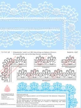 247 Klöppelbrief Klöppelspitze "Jubilo"