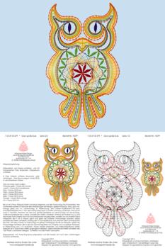 279 Klöppelbrief „Ganz große Eule“