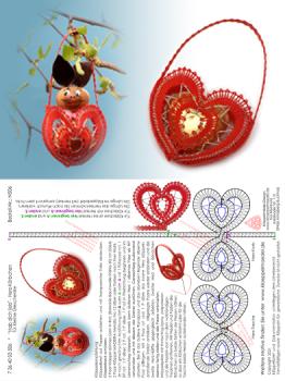 506 “Hab dich lieb" - Herz-Körbchen für kleine Geschenke