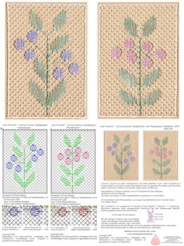 479 Klöppelbrief Torchon-Motive "Heidelbeere" und "Preiselbeere"
