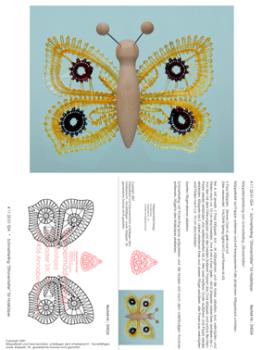 024 Klöppelbrief Schmetterling "Zitronenfalter" für Holzkörper