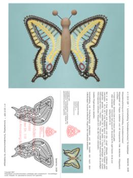 029 Klöppelbrief Schmetterling "Schwalbenschwanz" für Holzkörper
