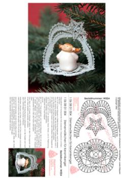 004 Klöppelbrief Baumschmuck "Sternenwölkchen"