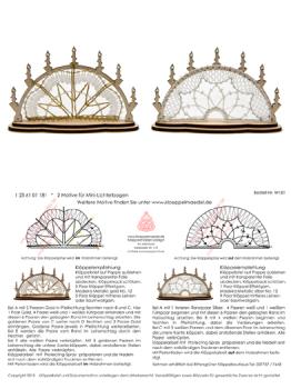 181 Klöppelbrief Klöppeleinsatz "2 Klöppeleinsätze für Mini-Lichterbogen"