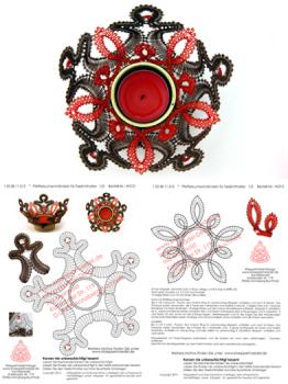 212 Klöppelbrief   „Pfefferkuchenmännlein“  für Teelichthalter