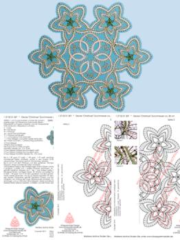 307 Klöppelbrief Decke „Christrosen“