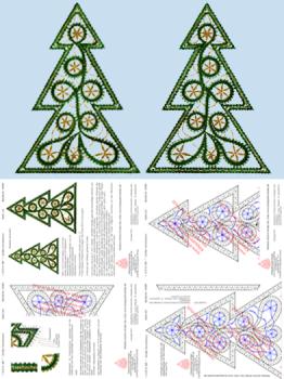 309 Klöppelbrief „Großer Tannenbaum"