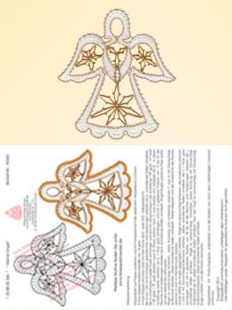 345 Klöppelbrief Kleiner Engel "Nostalgie"