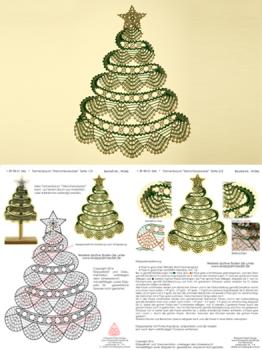 346 Klöppelbrief Tannenbaum „Sternchenzauber“