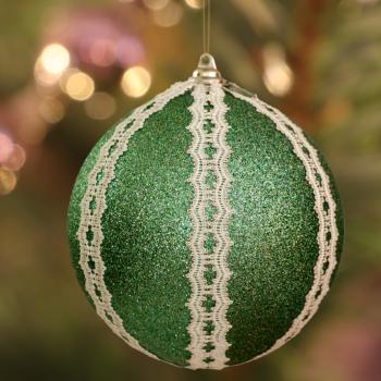 Preview: 552 Klöppelbrief Verzierungen für ganz große Christbaumkugeln "Filament"  10 cm bis 20 cm Durchmesser