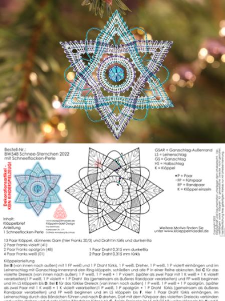 558 Bastel-Set "Schnee-Sternchen 2022"