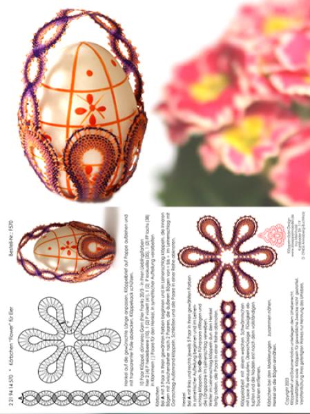 570 Körbchen "Flower" für ein Ei oder kleine Geschenke