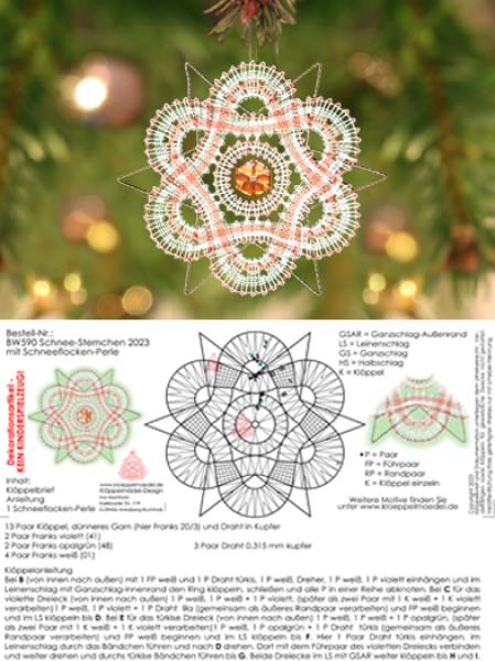 590 Bastel-Set "Schnee-Sternchen 2023"
