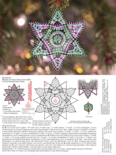 625 Bastel-Set "Schnee-Sternchen 2024"