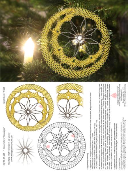 628 Klöppelbrief  Mondstern "Nostalgie"