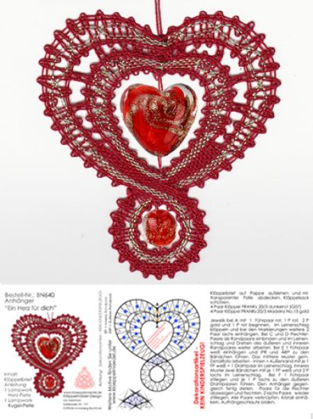 P163 Zubehör-Set Anhänger "Ein Herz für dich"