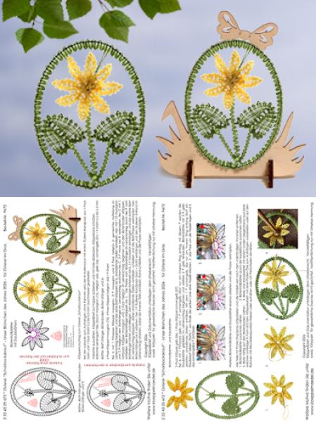 672 Klöppelbrief "Scharbockskraut" - Blümchen des Jahres 2026