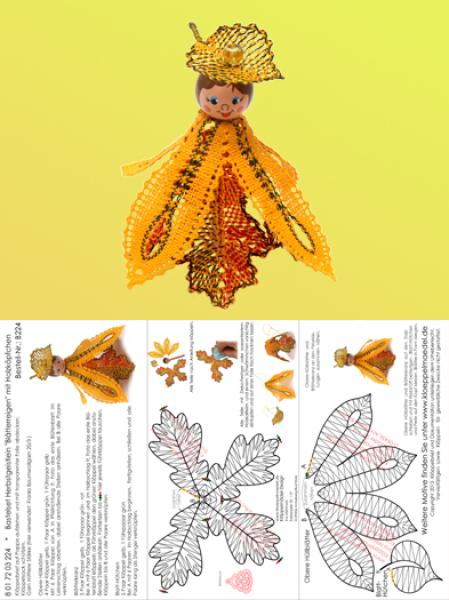 224 Bastelset Herbstgeistlein "Blätterreigen“