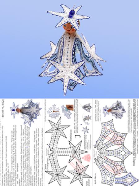 225 Bastelset Wintersternchen "Schneekristall"