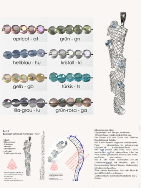 418 Klöppelschmuck Bastelset „Icy“