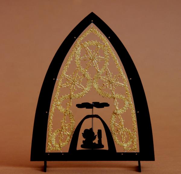 097 Klöppelbrief Einsatz für Bogen mit Pyramide Motive 3