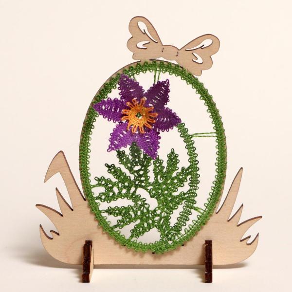 639 Klöppelbrief "Kuhschelle" - Blümchen des Jahres 2025