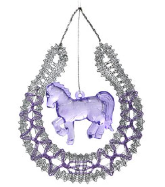 400 Bastelset  „Pferdchen im Glück“ mit farbigen Acryl-Pferdchen