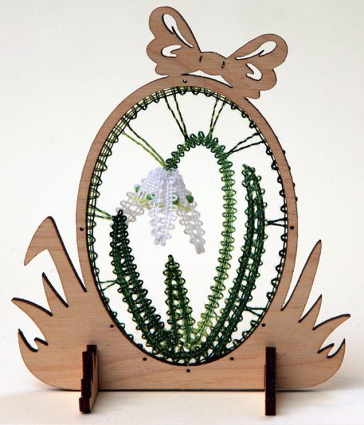 113 Klöppelbrief "Schneeglöckchen" - Blümchen des Jahres 2008