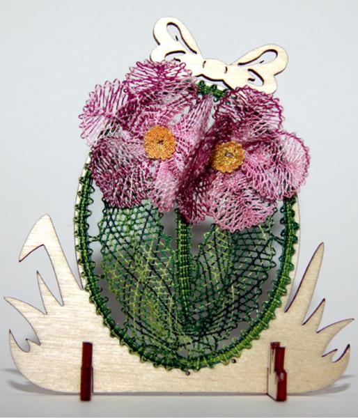 221 Klöppelbrief "Primel" - Blümchen des Jahres 2013