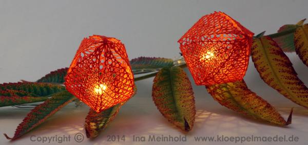 249 Klöppelbrief „Lampionblume“ in 3D-Optik