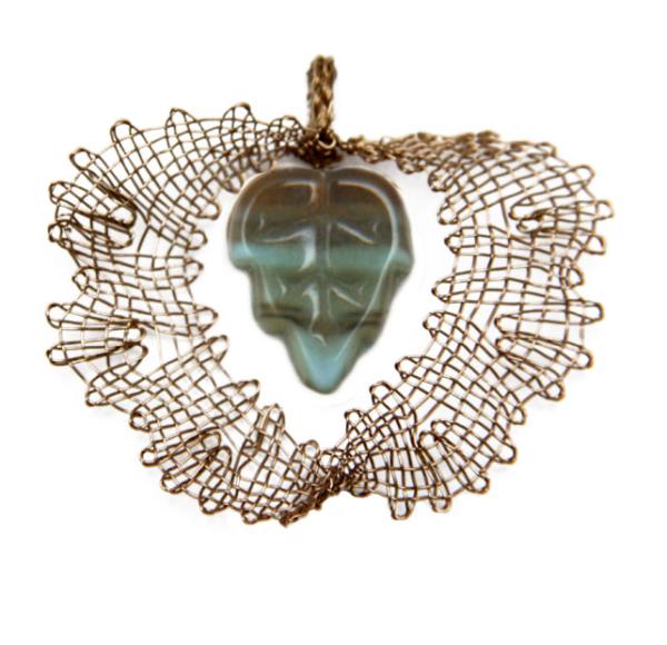 201 Klöppelschmuck Bastelset „Bogenblatt“