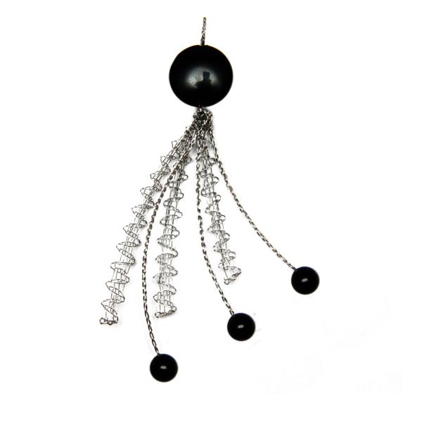 206 Klöppelbrief Schmuck-Anhänger "Stripes“