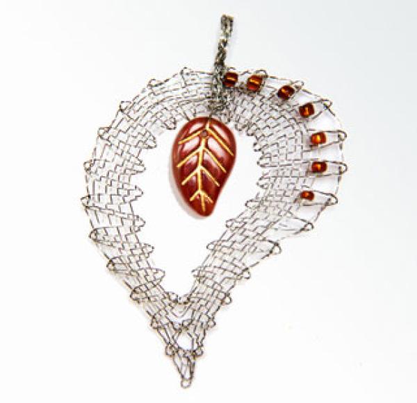 219 Klöppelschmuck Bastelset  „Zimtblättchen“