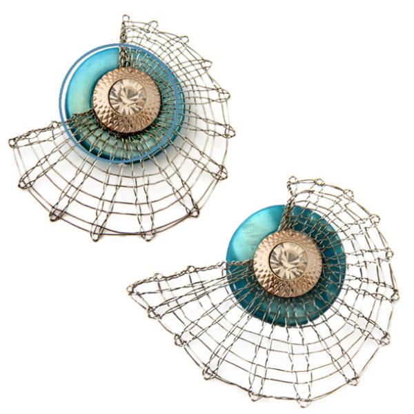 236 Klöppelschmuck Bastelset Schmuck-Anhänger „Nautilus“