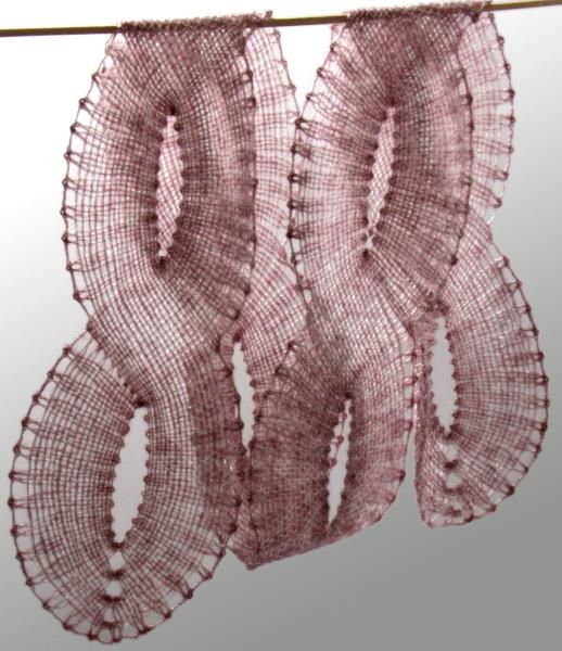 211 Klöppelbrief Lace-Schal