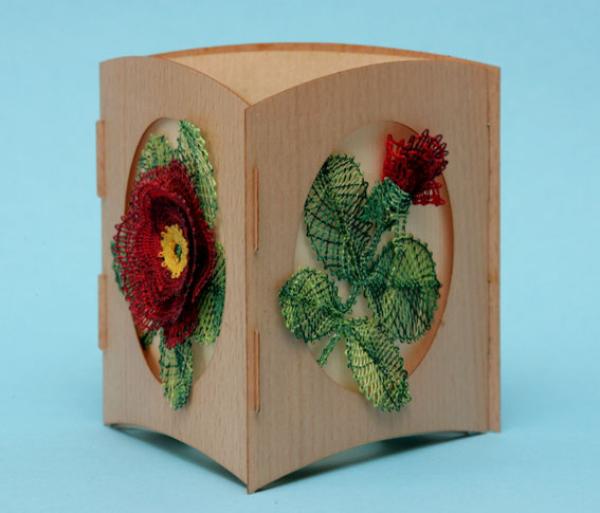 035 Klöppelbrief "Rosen"