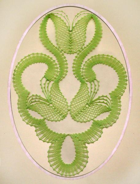 159 Klöppelbrief „Tulpenornament“