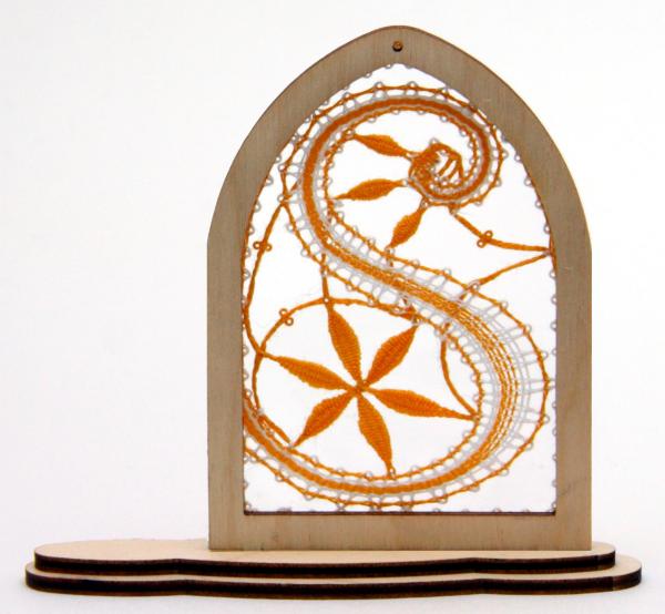 186 Klöppelbrief Fenster „Sun“