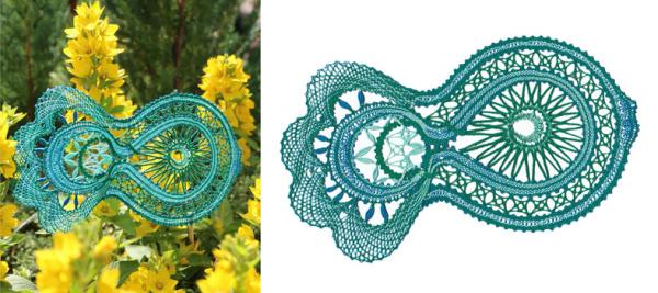 359 Klöppelbrief „Mondfisch"