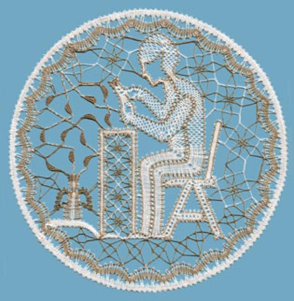 393 Klöppelbrief Motiv "Schnitzer"