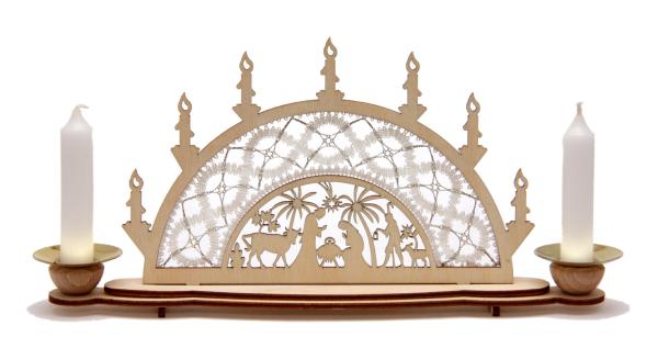 180 Klöppelbrief Klöppeleinsatz „Helixsternchen“ für Lichterbogen