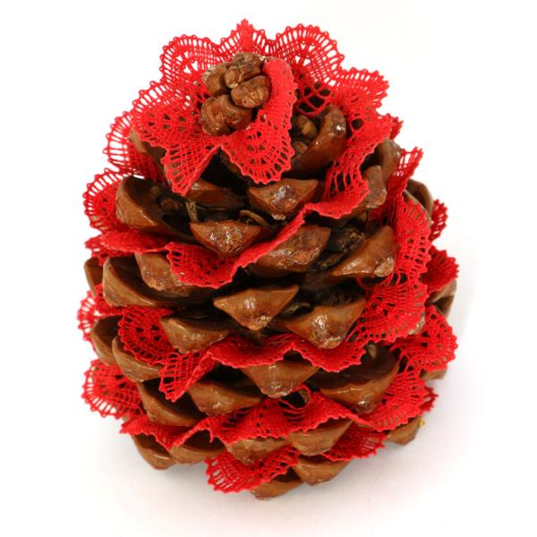 303 Klöppelbrief "Ganz große Fächerspirale für Pinienzapfen"