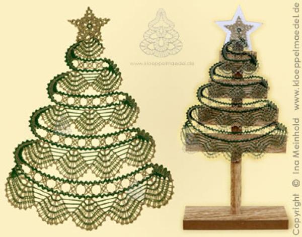 346 Klöppelbrief Tannenbaum „Sternchenzauber“