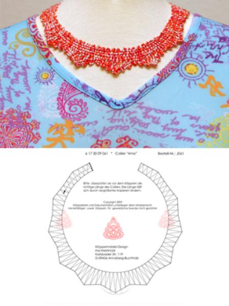 061 Klöppelbrief Collier "Irma"