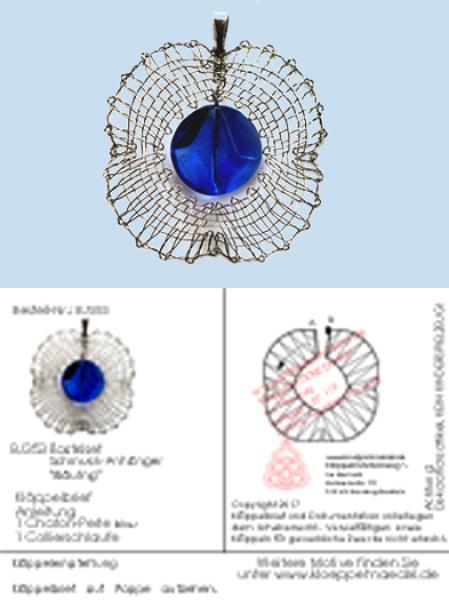 353 Klöppelschmuck Bastelset „Bläuling“