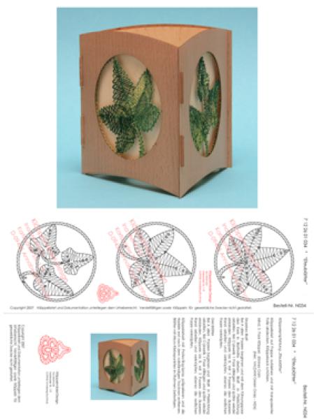 034 Klöppelbrief "Efeu"