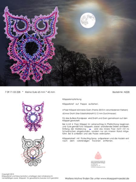 228 Klöppelbrief  „Kleine Eule“