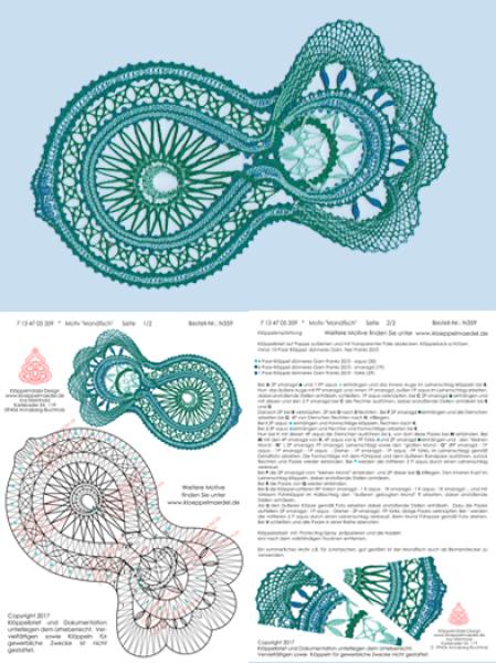 359 Klöppelbrief „Mondfisch"